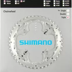 Shimano LX Ab 2009 4-Arm 9-fach 44 Zähne AA-Type IG Alu Silber Y-1KS98060
