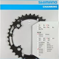 Shimano Deore Ab 2010 36 Zähne U-Type Schwarz Y-1LD98090