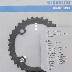 Shimano XT Ab 2012 4-Arm 10-fach 36 Zähne AL-Type Alu Schwarz Y-1MP98020