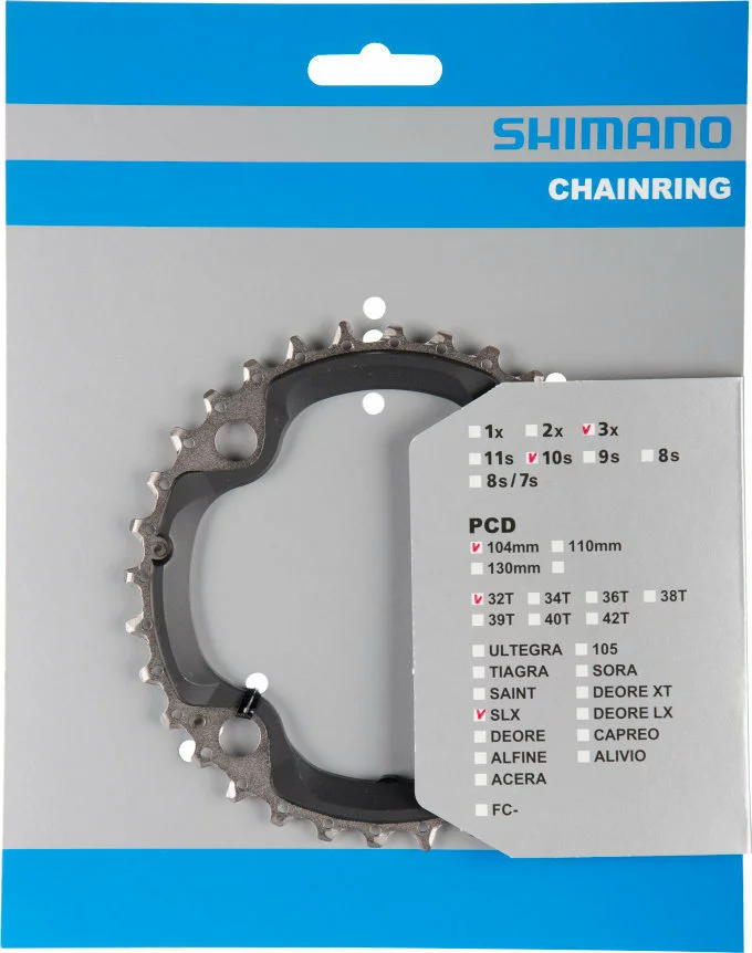 Shimano SLX Ab 2013 4-Arm 10-fach 32 Zähne AE-Type Stahl / Verbundwerkstoff Schwarz Y-1N998050 1 Shimano SLX Ab 2013 4-Arm 10-fach 32 Zähne AE-Type Stahl / Verbundwerkstoff Schwarz Y-1N998050