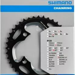 Shimano XT Ab 2014 4-Arm 10-fach 40 Zähne AN-Type Alu Schwarz Y-1NV98020